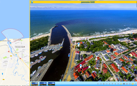 Panoramy lotnicze - Ustka